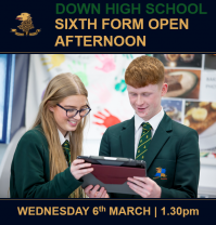 Sixth Form Open Afternoon | Wednesday 6th March | 1.30pm