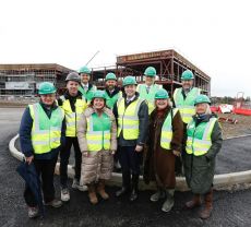 Minister of Education Visits New Build Site