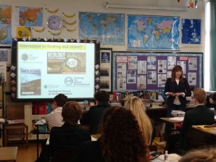 Exploration Geologist talks to GCSE pupils about her career
