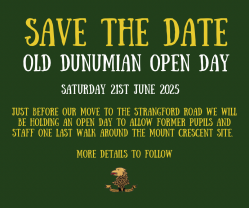 Save the Date: Old Dunumian Open Day